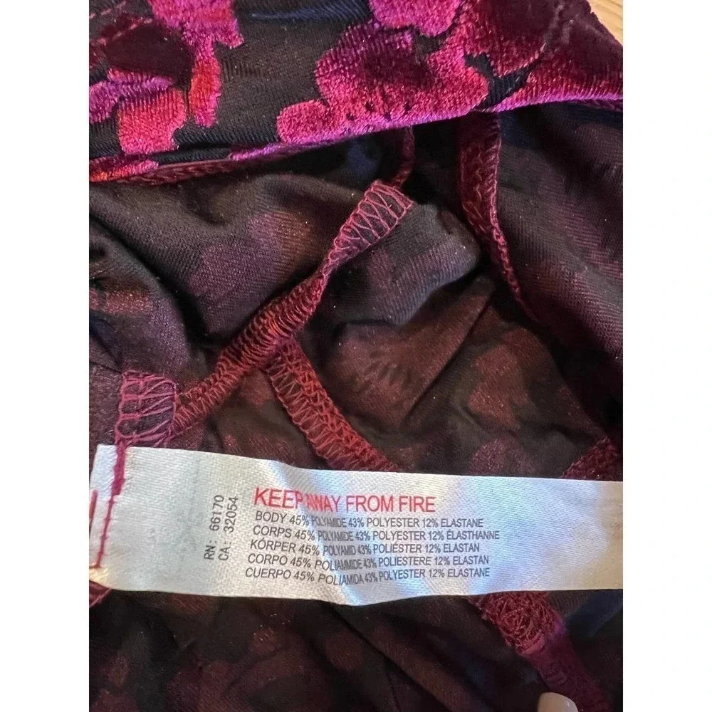 Free people Magic Hour Flocked Bodysuit